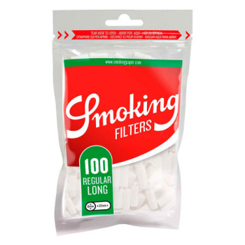 Фильтры для самокруток SMOKING REGULAR CLASSIC LONG 8х22мм (100 шт.)