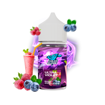 Ароматизатор HEAD BANG Salt 2% 30 мл Малиново-черничный фруктовый смузи (Ultra Violet)