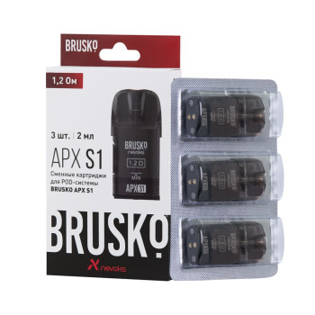 Сменный картридж Brusko APX S1, 2мл 1,2Ω (3 шт/уп.) (1шт.)