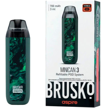 Набор Brusko Minican 3.0 700 mAh (Темно-зеленый флюид)