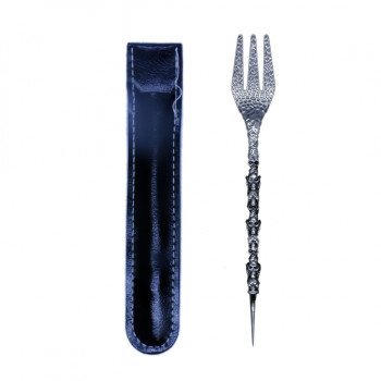 Вилка&Шило для табака Scull (Серебро)