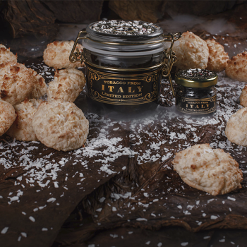 I08 20гр. Табак для кальяна "WTO" ITALY КОКОСОВОЕ ПЕЧЕНЬЕ