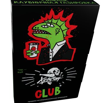 Табак для кальяна Хулиган с ароматом Клубничная газировка (КЛАБ), 25 гр.