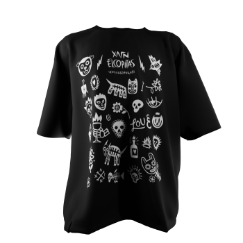 Футболка Элькапитос (белый принт) M