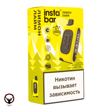 PLONQ Instabar (10000 затяжек) Лимон Лайм