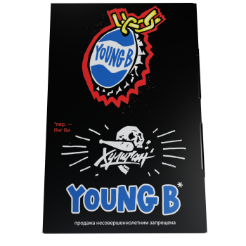 Табак для кальяна Хулиган с ароматом Кола со льдом (ЯНГ БИ), 25 гр.