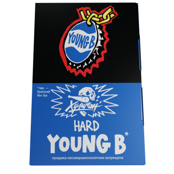 Табак для кальяна Хулиган Хард с ароматом Кола со льдом (ЯНГ БИ), 25 гр.