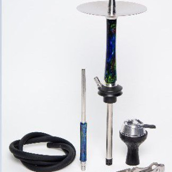 Шахта SKY - Blue (Шахта, мундштук, калауд, чаша силикон, шланг, щипцы, блюдце)