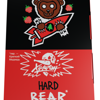 Табак для кальяна Хулиган Хард с ароматом Клубника с ёлкой (МЕДВЕДЬ), 25 гр.