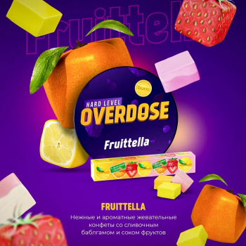 Табак для кальяна Overdose Fruttella (Фруктовая конфета), 25 гр.